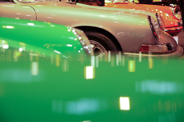 Porsche 911 in Bonbon-Farben - Rétromobile Paris 2016