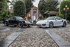 Porsche 911 turbo 3,3 (1989) - zusammen mit aktuellem 911 turbo S (991) aus dem Jahr 2014