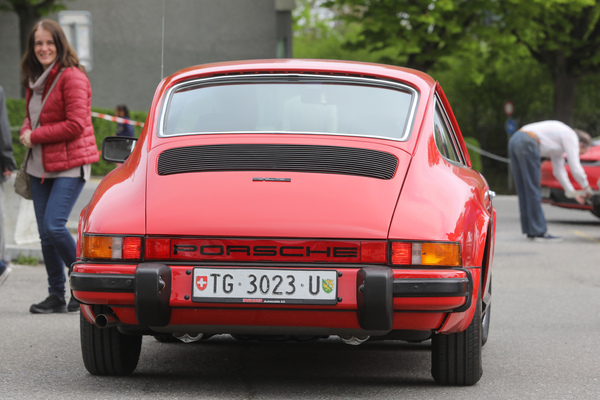 Porsche 912 E (1975) - rare für die USA gebaute Vierzylindervariante des 911 G-Modells - Albisgütli Classic Cars & Bikes April 2023