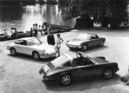 Porsche 914 (1972) - zusammen mit 911 Targa und Coupé