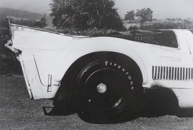 Porsche 917 (1969) – Heck mit provisorischer Erhöhung und Abrisskante aus Blech