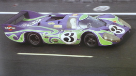 Porsche 917 (1970) – Larousse/Kauhsen mit der markanten Hippie-Lackierung in Le Mans