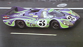 Porsche 917 (1970) – Larousse/Kauhsen mit der markanten Hippie-Lackierung in Le Mans