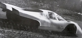 Porsche 917 (1970) – Prototyp mit neuem Heck auf Testfahrt