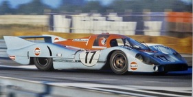 Porsche 917 (1971) – Jo Siffert am Steuer des "Langheck" in Le Mans