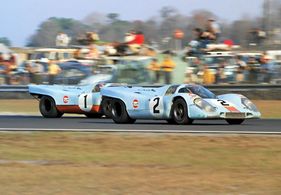 Porsche 917 K (1971) - Hier waren Jo Siffert und Pedro Rodriguez noch Platz 2 und 3 hinter Mark Donohue im Ferrari 512M (24 Stunden Rennen von Daytona 1971)