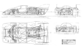 Porsche 917 K - Original Konstruktionsplan