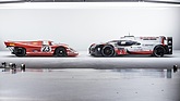 Image: Porsche 917 KH (1970) & Porsche 919 Hybrid (2017) - The 917 is not only flatter, but also shorter than the 919