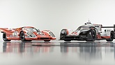Image: Porsche 917 KH (1970) & Porsche 919 Hybrid (2017) - head to head of the two generations