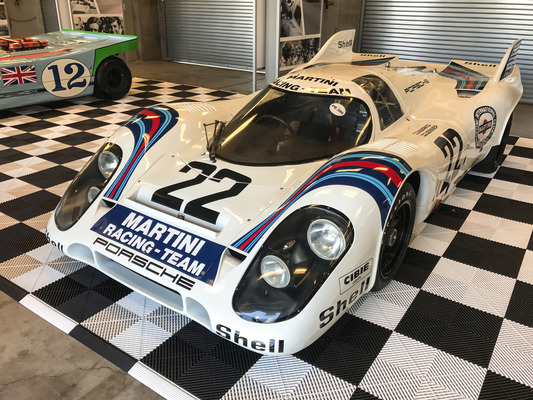 Porsche 917 in den berühmten Martini-Farben - Porsche Rennsport Reunion 2018