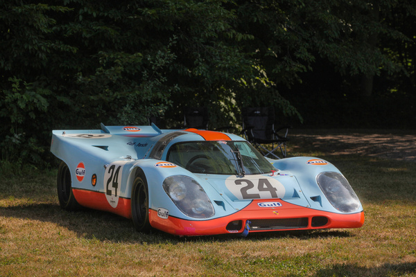 Porsche 917K in Gulf-Bemalung - Concours d'Elégance Suisse Coppet 2022