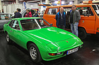 Image: Porsche 924 (1976) - in original color signal green, marked with EUR 15'300 (healthy, but not perfect) (Retro Classics Bavaria 2017 in Nuremberg)