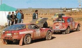 Porsche 924 (1979) - Boxenstopp bei der Australien Rallye 1979