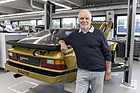 Image: Porsche 924 Carrera GTS Rallye (1981) - Roland Kussmaul in the historic motorsport workshop in Weissach