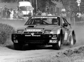 Porsche 924 Carrera GTS Rallye (1981) - Walter Röhrl und Christian Geistdörfer an der Rallye Metz 1981