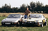 Porsche 924 Carrera GTS Rallye (1981) - Walter Röhrl zwischen dem 924 Carrera GTS Rallye und 924 Turbo (© Porsche AG, 1981) Porsche 924 Carrera GTS Rallye (1981) - Walter Röhrl zwischen dem 924 Carrera GTS Rallye und 924 Turbo (© Porsche AG, 1981)