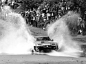 Bild: Porsche 924 Carrera GTS Rallye (1981) - Wasserdurchfahrt - Walter Röhrl und Christian Geistdörfer an der Rallye Metz 1981