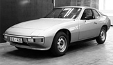 Porsche 924 - EA 425 (1972) - Erstes komplettes Auto - noch ohne Porsche-Zeichen - im Rahmen des Entwicklungsauftrages EA 425 im Herbst 1974