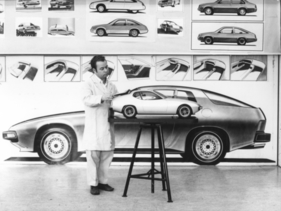 Porsche 924 - EA 425 (1972) - Mai 1972 - ein 1-zu-4 Modell.