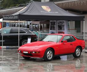 Porsche 924 - die Räder bereits im Telefon-Styling - Dolder Classics September 2015