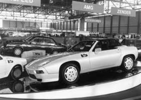 Porsche 928 Cabriolet BB (1983) - bereits in Frankfurt gezeigt, elegante Cabriolet-Ausführung des V8-Porsche von Buchmann (BB-Auto) - am Genfer Automobilsalon von 1983