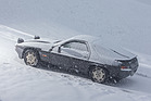 Bild: Porsche 928 S (1980) - heutzutage sind nicht mehr viele bei Schnee und Eis anzutreffen
