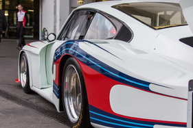 Porsche 935/78 Moby Dick (1978) an der Porsche Soundnacht 2016 - seitliche Heckansicht