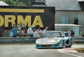 Porsche 935 K3 in Le Mans 1982 - Das Schweizer Team von Claude Haldi war mit diesem Porsche 935 K3 mit Nummer #75 am Start - nach 141 Runden ausgeschieden