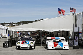 Porsche 935 und 917/10 in den berühmten Brumos-Farben - Porsche Rennsport Reunion 2018 Porsche 935 und 917/10 in den berühmten Brumos-Farben - Porsche Rennsport Reunion 2018