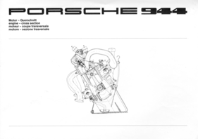 Porsche 944 (1982) - Motor - Querschnitt (1982)