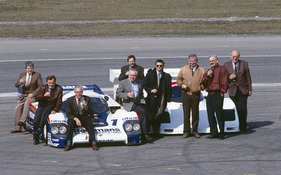 Image: Porsche 956 (1982) - Ten years of the 956/962 were celebrated in Weissach on April 9, 1992.