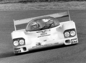 Porsche 956 (1982) - Jürgen Barth bei Testfahren in Weissach