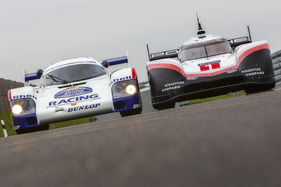Porsche 956 C (1984) - zusammen mit dem Porsche 919 Hybrid Evo (2018)