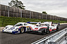 Porsche 956 C (1984) - zusammen mit dem Porsche 919 Hybrid Evo (2018) (© Porsche AG, 2018)