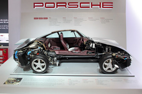 Porsche 959 (1985) - Schnittmodell - originales Ausstellungsexponat der IAA 1985 - Techno Classica 2015