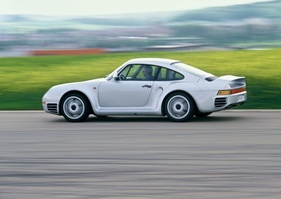 Bild Porsche 959 (1987) – beinahe unauffällig, wenn er einmal nicht rot lackiert ist