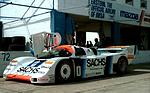 Porsche 962 (1986) - Der Joest Porsche 962 gefahren von Gianpiero Moretti musste wegen Motorschaden frühzeitig aufgeben (12 Stunden von Sebring 1986)