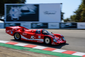Porsche 962 (1988) - in der Korkenzieher-Kurve - Porsche Rennsport Reunion 2018