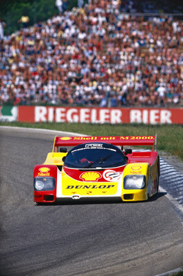 Image: Porsche 962 C (1987) - Hans-Joachim Stuck wins the Supercup at the Hockenheimring.