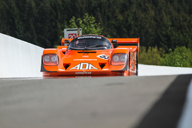 Porsche 962 C (1992) an der Spa Classic 2015 im Feld der Gruppe C Fahrzeuge