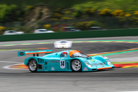 Porsche 962 CK6 (1987) Layton House an der Spa Classic 2015 im Feld der Gruppe C Fahrzeuge