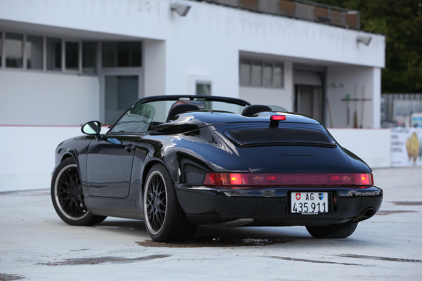 Porsche 964 Speedster (1992) - Rarität in Schwarz - Dolder Classics Mai 2019