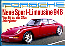 Als die Presse von Porsches Viertürerplänen erfuhr, spekulierte sie natürlich eifrig über dessen Aussehen. Hier eine Illustration von "auto motor und sport" von Oktober 1989