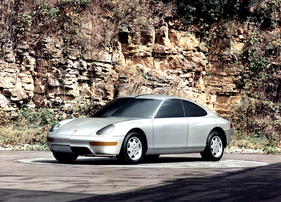 Porsche 989 (1989) – zweigeteiltes Formfindungsmodell Porsche 989 (1989) – zweigeteiltes Formfindungsmodell