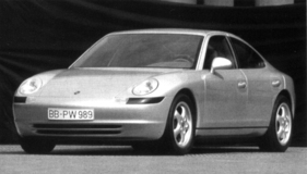 Der endgültige Entwurf des 989. Die Frontgestaltung ohne Kühlergrill und mit Lufteinlässen im Stossfänger findet sich bis heute bei allen Frontmotor-Porsche.