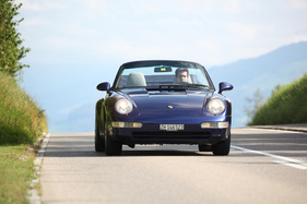 Porsche 993 Cabrio (1995) - gegen 270 km/h schnell, aber nicht mit offenem Dach
