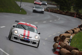 Porsche 997 Cup - im Feld 4 - an der Lenzerheide Motor Classics 2016