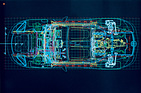 Bild: Porsche Boxster (1996) - Phantomzeichnung - von oben