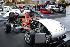 Porsche Boxster (1996) - als Schnittmodell (Techno Classica 2018)