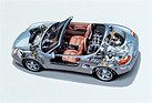 Bild: Porsche Boxster (2000) - Blick unter die Haut (Durchsichtszeichnung)